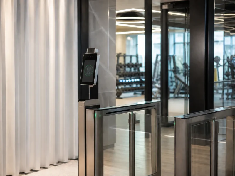 Control de acceso biométrico en gimnasio