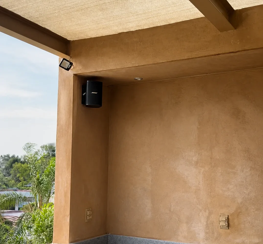 Sonido ambiental para terraza